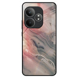 Pink And Grey Marble Realme GT 6 5G Glass Back Cover Online
