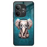 Adorable Baby Elephant Realme GT 6 5G Glass Back Cover Online