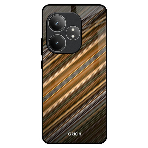 Diagonal Slash Pattern Realme GT 6 5G Glass Back Cover Online