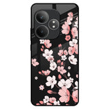 Black Cherry Blossom Realme GT 6 5G Glass Back Cover Online