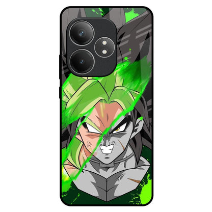Anime Green Splash Realme GT 6 5G Glass Back Cover Online
