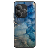 Blue Cool Marble Realme GT 6 5G Glass Back Cover Online