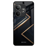 Sleek Golden & Navy Realme GT 6 5G Glass Back Cover Online