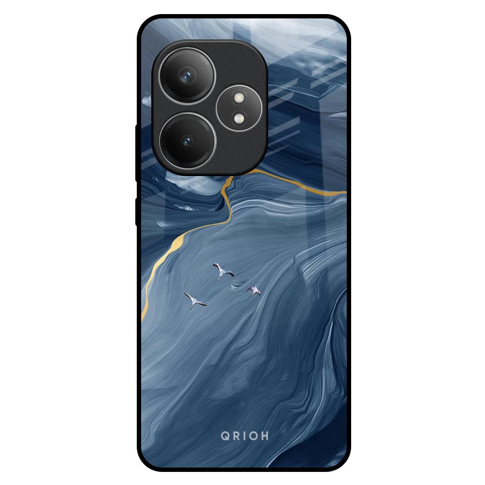 Deep Ocean Marble Realme GT 6 5G Glass Back Cover Online