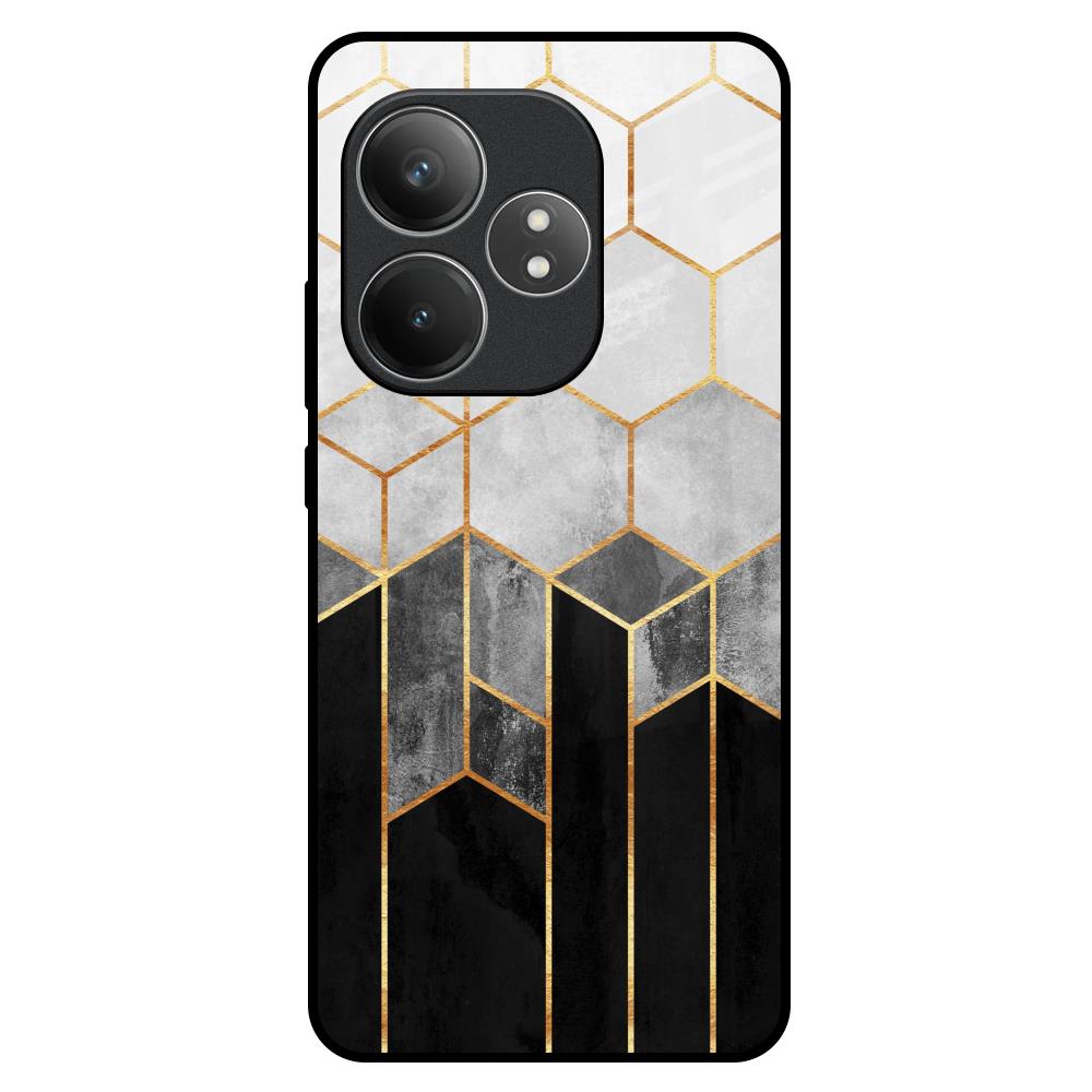 Tricolor Pattern Realme GT 6 5G Glass Back Cover Online