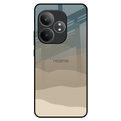 Abstract Mountain Pattern Realme GT 6 5G Glass Back Cover Online