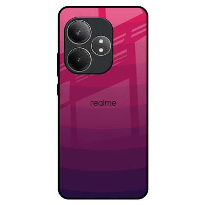 Wavy Pink Pattern Realme GT 6 5G Glass Back Cover Online