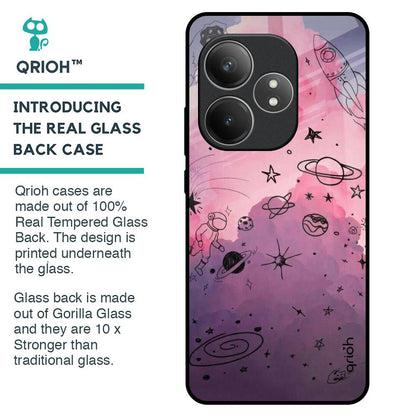 Space Doodles Glass Case for Realme GT 6 5G