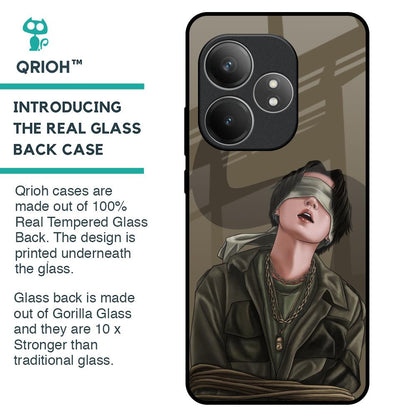Blind Fold Glass Case for Realme GT 6 5G