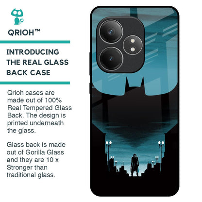 Cyan Bat Glass Case for Realme GT 6 5G