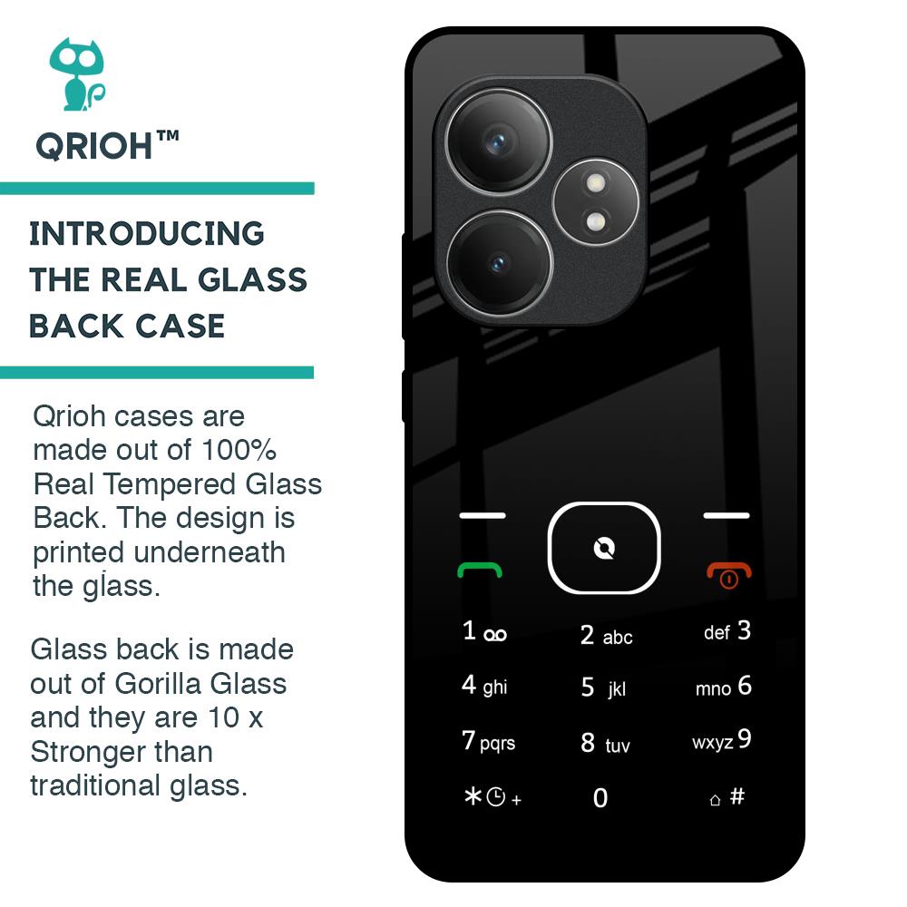 Classic Keypad Pattern Glass Case for Realme GT 6 5G