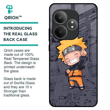 Orange Chubby Glass Case for Realme GT 6 5G