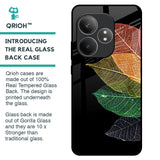 Colorful Leaves Glass Case for Realme GT 6 5G
