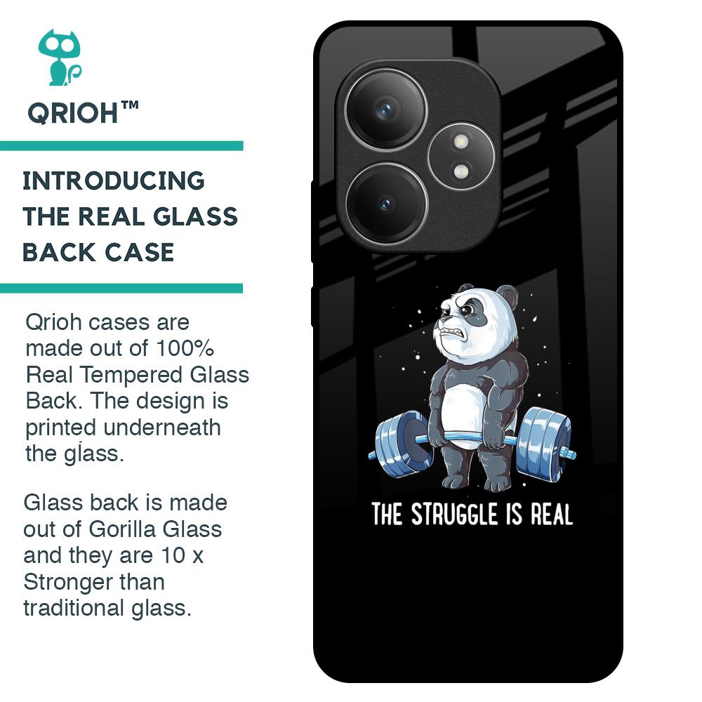 Real Struggle Glass Case for Realme GT 6 5G