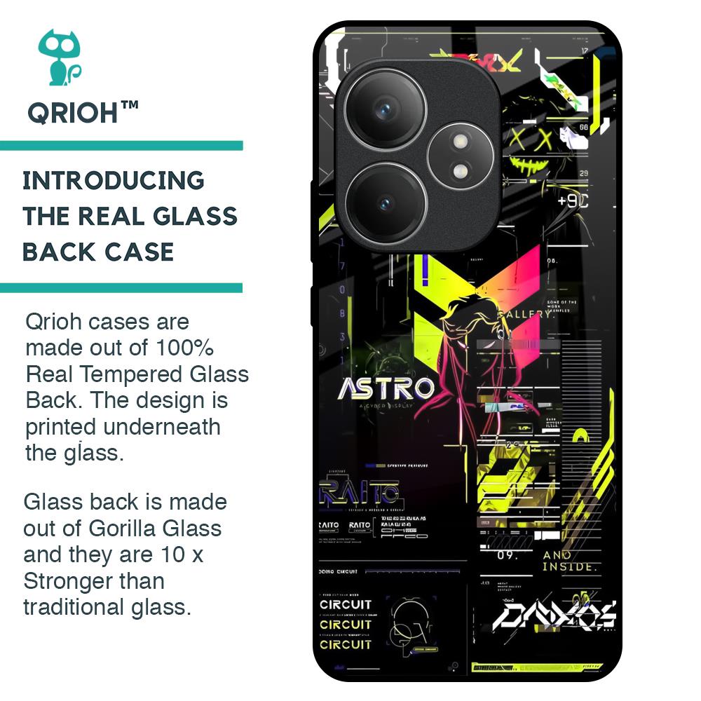 Astro Glitch Glass Case for Realme GT 6 5G