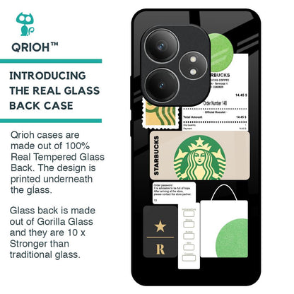 Coffee Latte Glass Case for Realme GT 6 5G