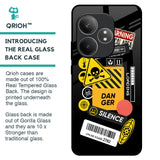 Danger Signs Glass Case for Realme GT 6 5G