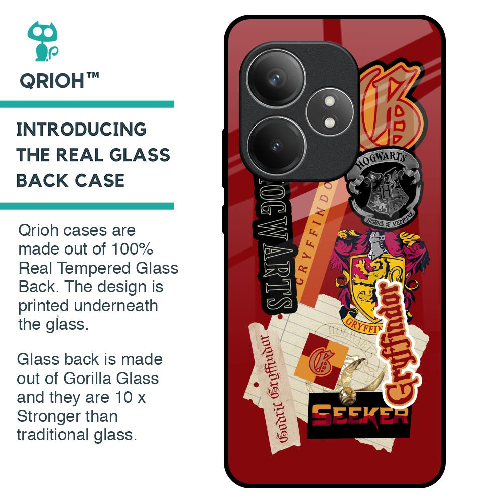 Gryffindor Glass Case for Realme GT 6 5G
