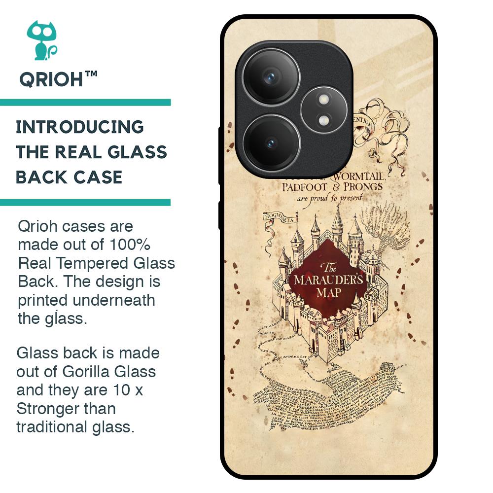 Magical Map Glass Case for Realme GT 6 5G