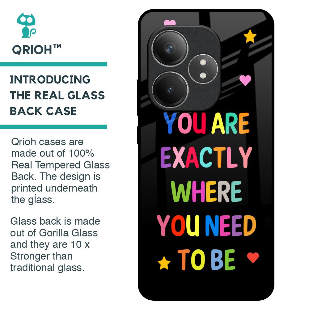 Magical Words Glass Case for Realme GT 6 5G