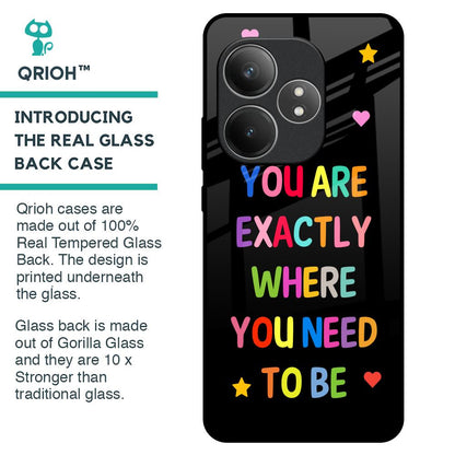 Magical Words Glass Case for Realme GT 6 5G