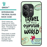 Travel Stamps Glass Case for Realme GT 6 5G