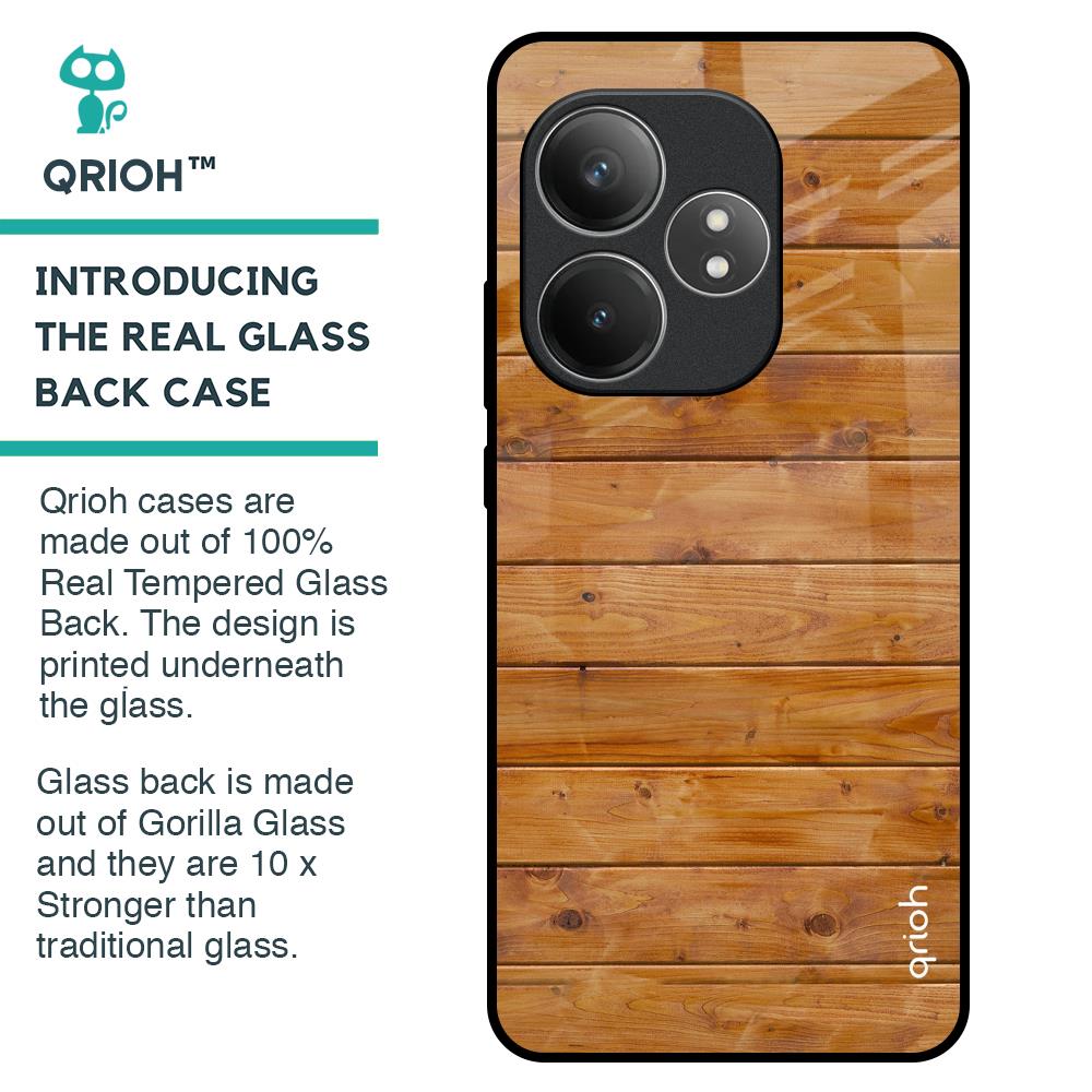 Timberwood Glass Case for Realme GT 6 5G