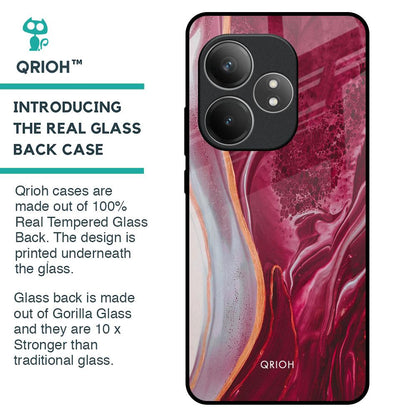 Crimson Ruby Glass Case for Realme GT 6 5G