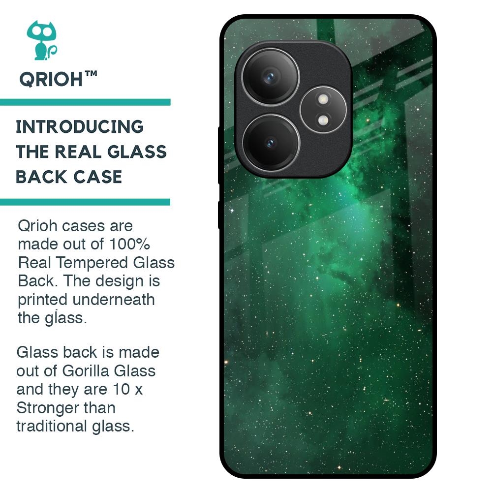Emerald Firefly Glass Case For Realme GT 6 5G