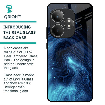 Dazzling Ocean Gradient Glass Case For Realme GT 6 5G