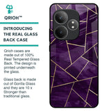 Geometric Purple Glass Case For Realme GT 6 5G