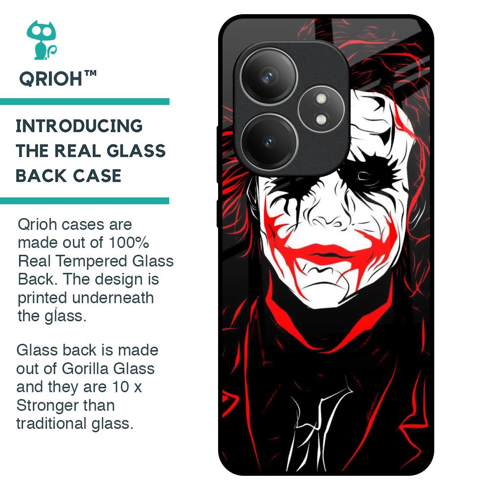Life In Dark Glass Case For Realme GT 6 5G