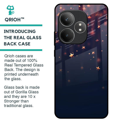 Falling Stars Glass Case For Realme GT 6 5G