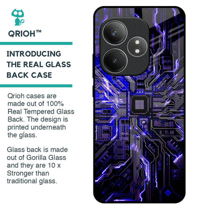 Techno Color Pattern Glass Case For Realme GT 6 5G