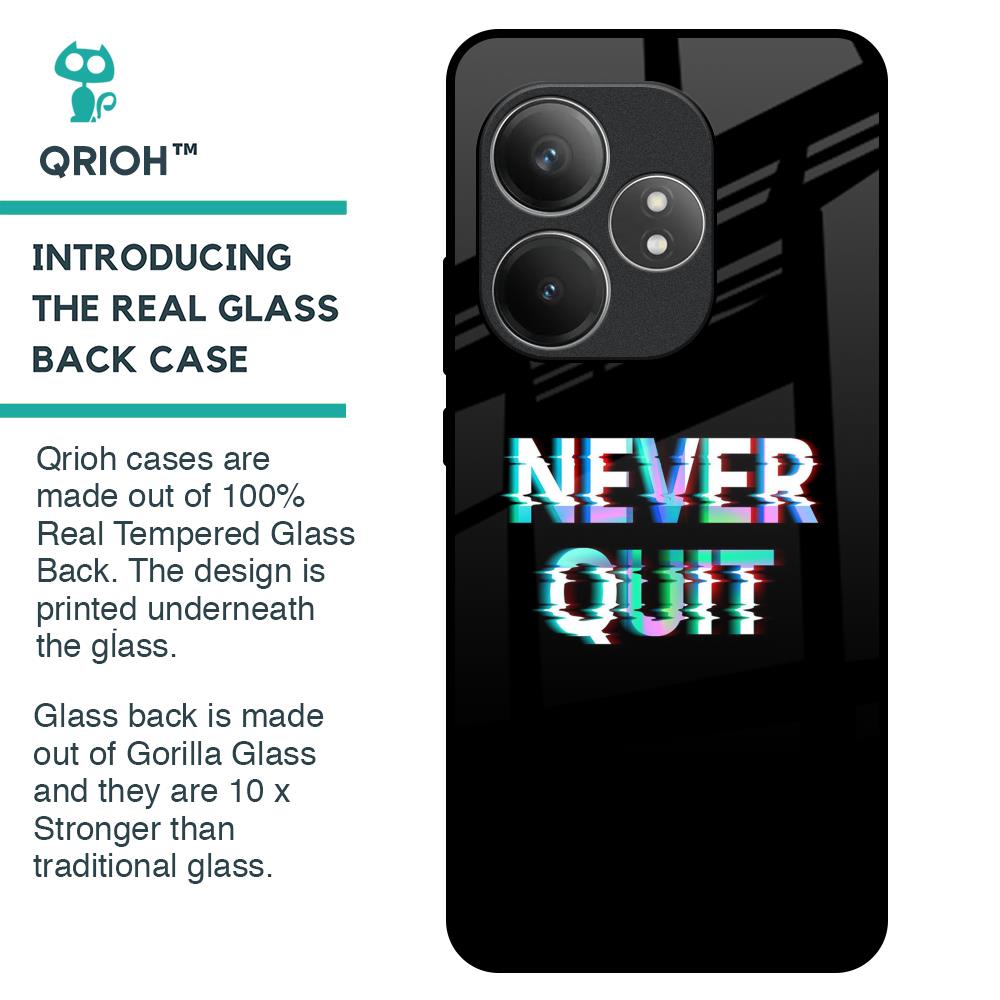 Never Quit Glass Case For Realme GT 6 5G