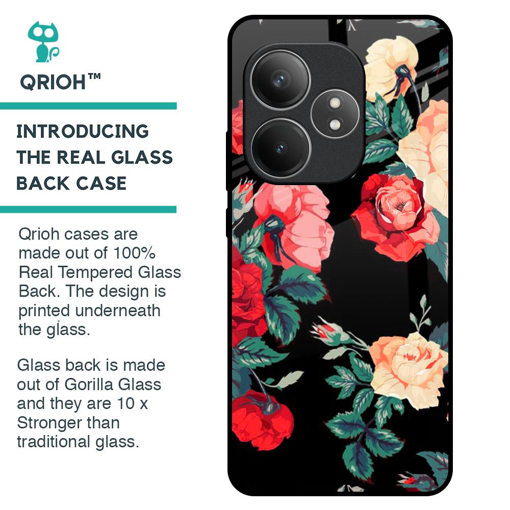 Floral Bunch Glass Case For Realme GT 6 5G