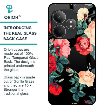 Floral Bunch Glass Case For Realme GT 6 5G