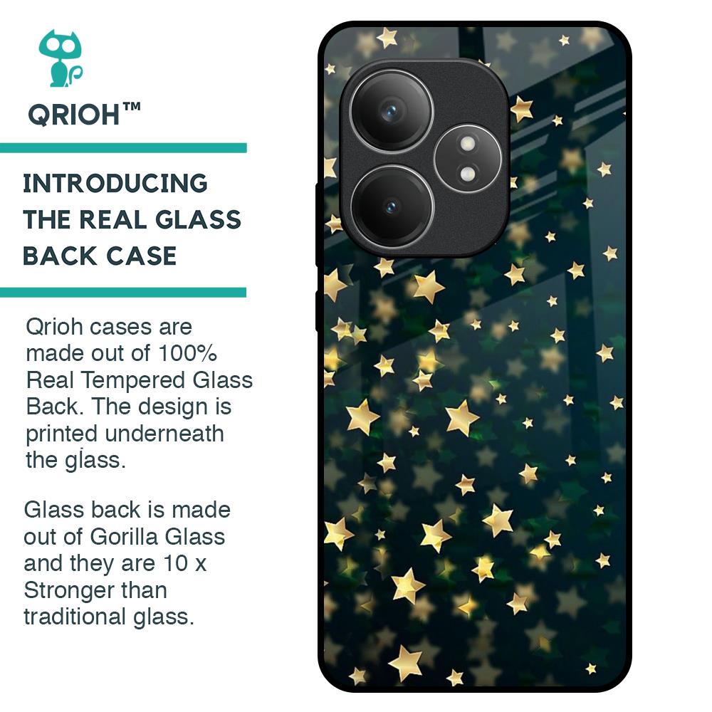 Dazzling Stars Glass Case For Realme GT 6 5G
