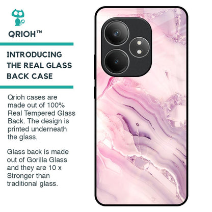 Diamond Pink Gradient Glass Case For Realme GT 6 5G