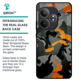 Camouflage Orange Glass Case For Realme GT 6 5G