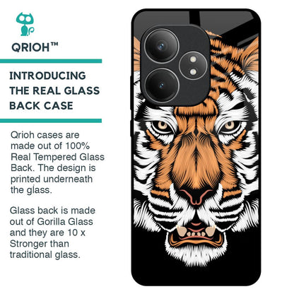 Angry Tiger Glass Case For Realme GT 6 5G
