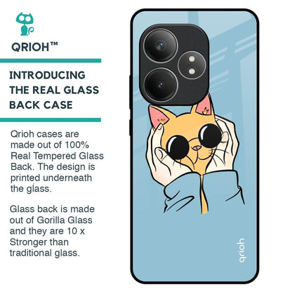 Adorable Cute Kitty Glass Case For Realme GT 6 5G
