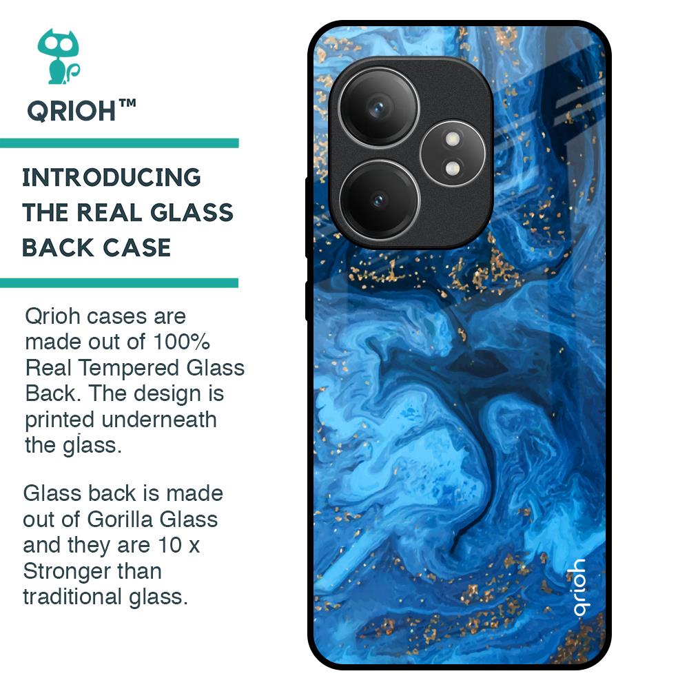 Gold Sprinkle Glass Case for Realme GT 6 5G