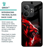 Red Angry Lion Glass Case for Realme GT 6 5G