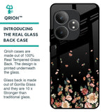 Floating Floral Print Glass Case for Realme GT 6 5G