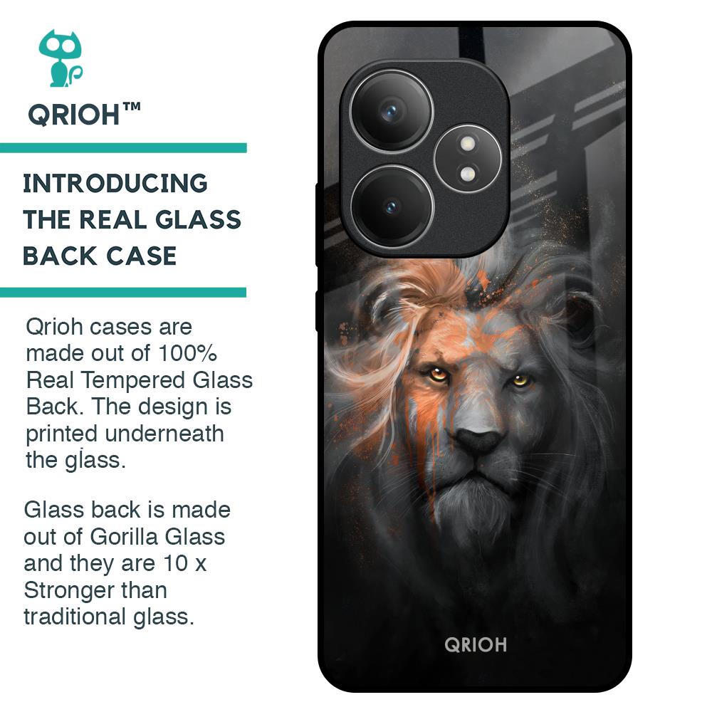 Devil Lion Glass Case for Realme GT 6 5G