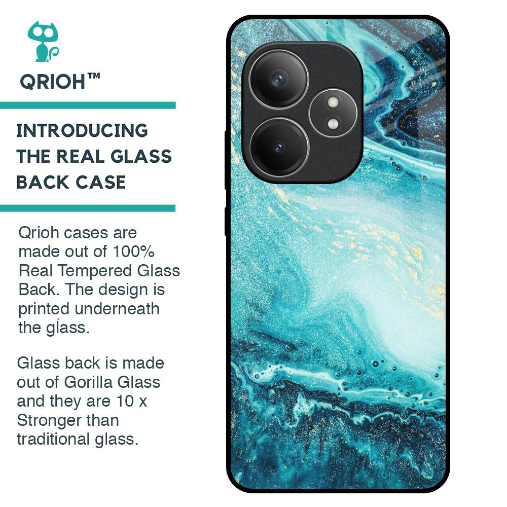 Sea Water Glass Case for Realme GT 6 5G