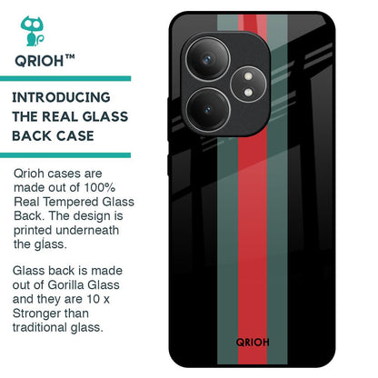 Vertical Stripes Glass Case for Realme GT 6 5G