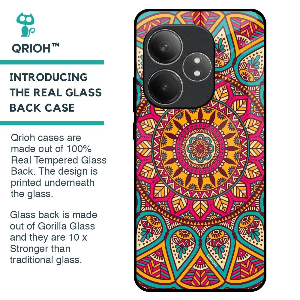 Elegant Mandala Glass Case for Realme GT 6 5G