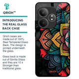 Retro Gorgeous Flower Glass Case for Realme GT 6 5G